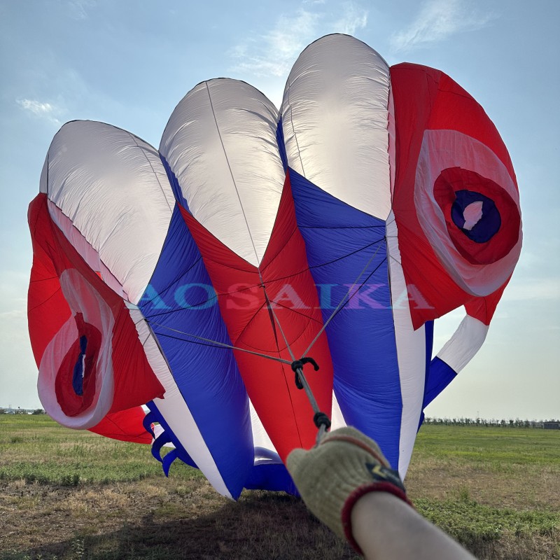 New Arrival Soft Inflatable 108sqm Trilobite Kite 40d Nylon Ripstop For Adults High Quality Colorful Animal Show Kites 