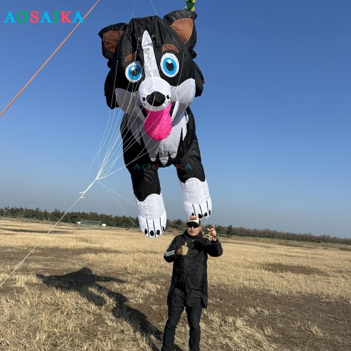 3.5M Border collie Sheep dog kite Pendant 40d Ripstop Nylon For Adults High Quality Colorful Show Kite