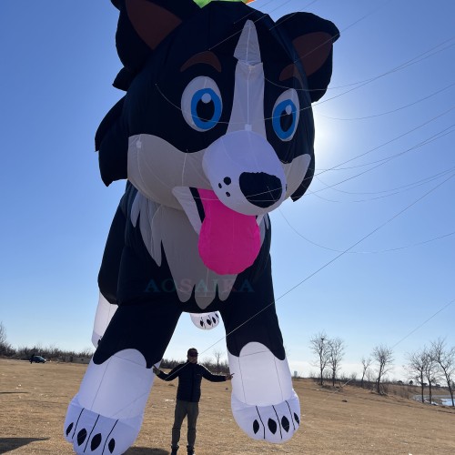 12M Border collie Sheep dog kite Pendant 40d Ripstop Nylon For Adults High Quality Colorful Show Kite