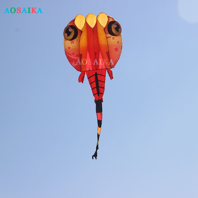 New Arrival Soft Inflatable 13sqm Star Tadpole Kite 40d Nylon Ripstop For Adults High Quality Colorful Animal Show Kites 