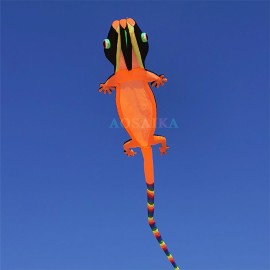 New Arrival Soft Inflatable 14M Gecko Kite Pendant 40d Nylon Ripstop Adults High Quality Colorful Animal Show Kites 