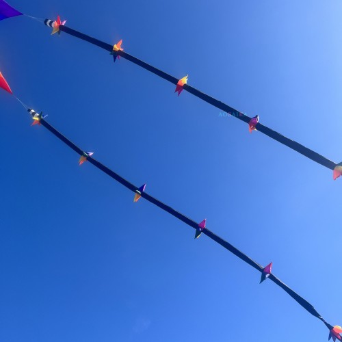 new arrival 18m kite Long star tube windsock kite tail