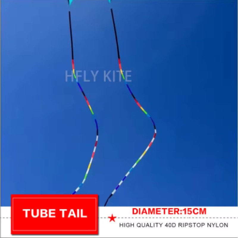 new arrival diameter 15cm tube kite tail 25 30m 45m 50m ripstop nylon flowfrom long tails 