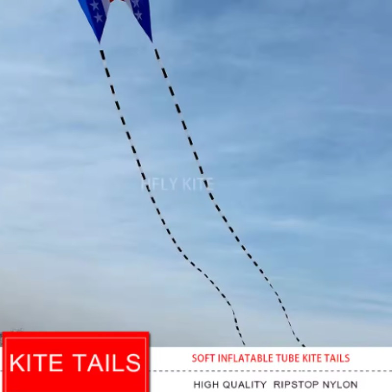 new arrival diameter 15cm tube kite tail 25 30m 45m 50m ripstop nylon flowfrom long tails 