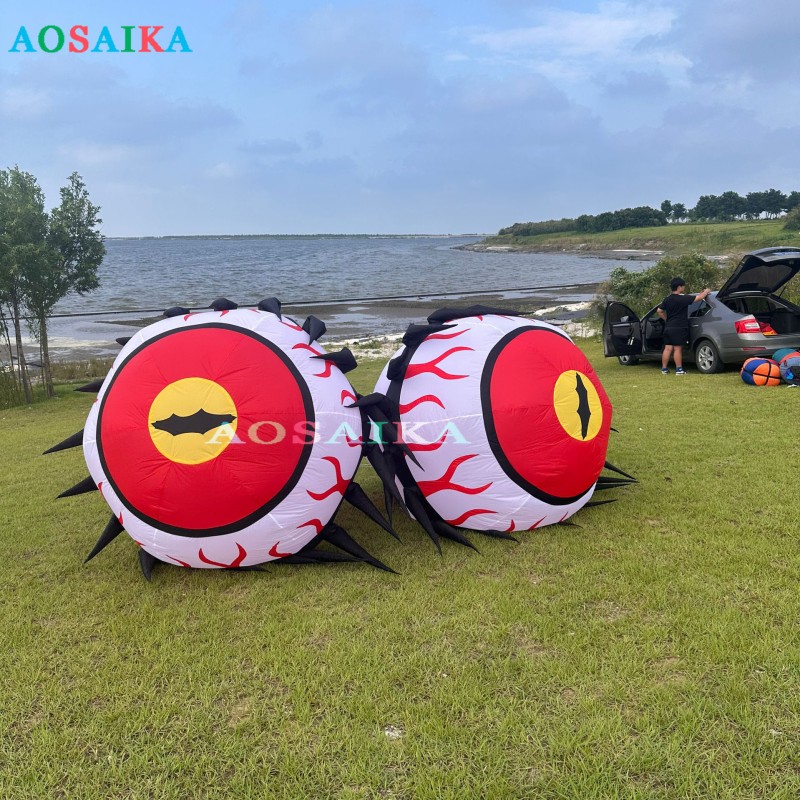 New Arrival 1m Eyeball Landscape Kite for Audlts High Quality Outdoor Fun Soft Inflatable Eye Kite 