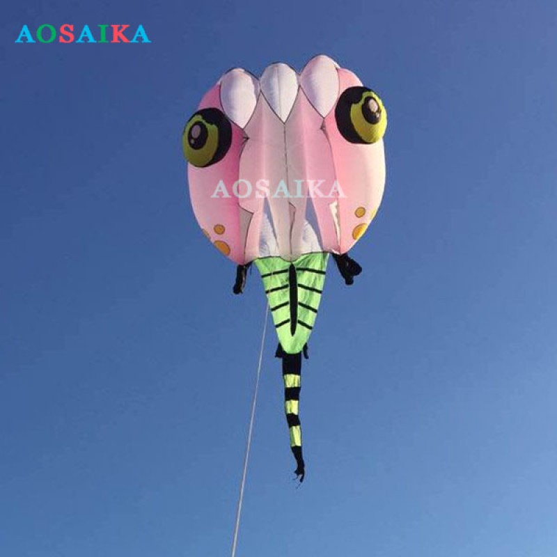 New Arrival Soft Inflatable 20sqm Tadpole Kite 40d Nylon Ripstop For Adults High Quality Colorful Animal Show Kites