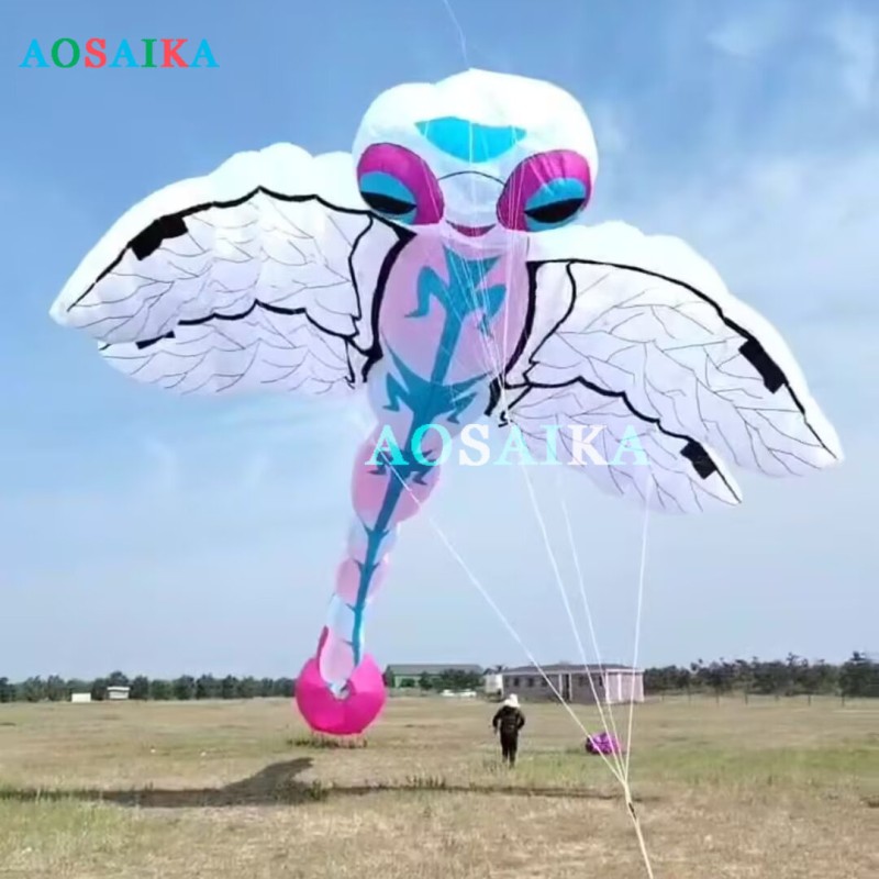 New Arrival Soft Inflatable 22M Dragonfly Kite Rendant 40d Ripstop Nylon For Adults High Quality Colorful Show Animal Kites 