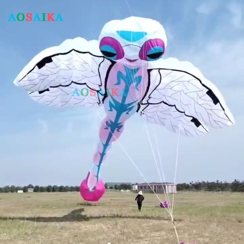 New Arrival Soft Inflatable 22M Dragonfly Kite Rendant 40d Ripstop Nylon For Adults High Quality Colorful Show Animal Kites 