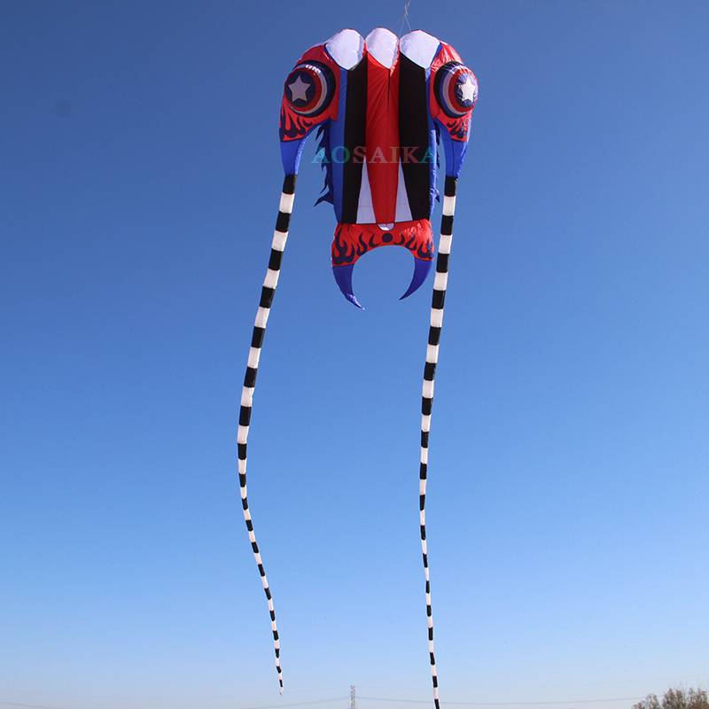 New Arrival Soft Inflatable 36sqm Trilobite Kite 40d Ripstop Nylon For Adults High Quality Colorful Animal Show Kites 