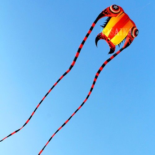 New Arrival Soft Inflatable 36sqm Trilobite Kite 40d Ripstop Nylon For Adults High Quality Colorful Animal Show Kites