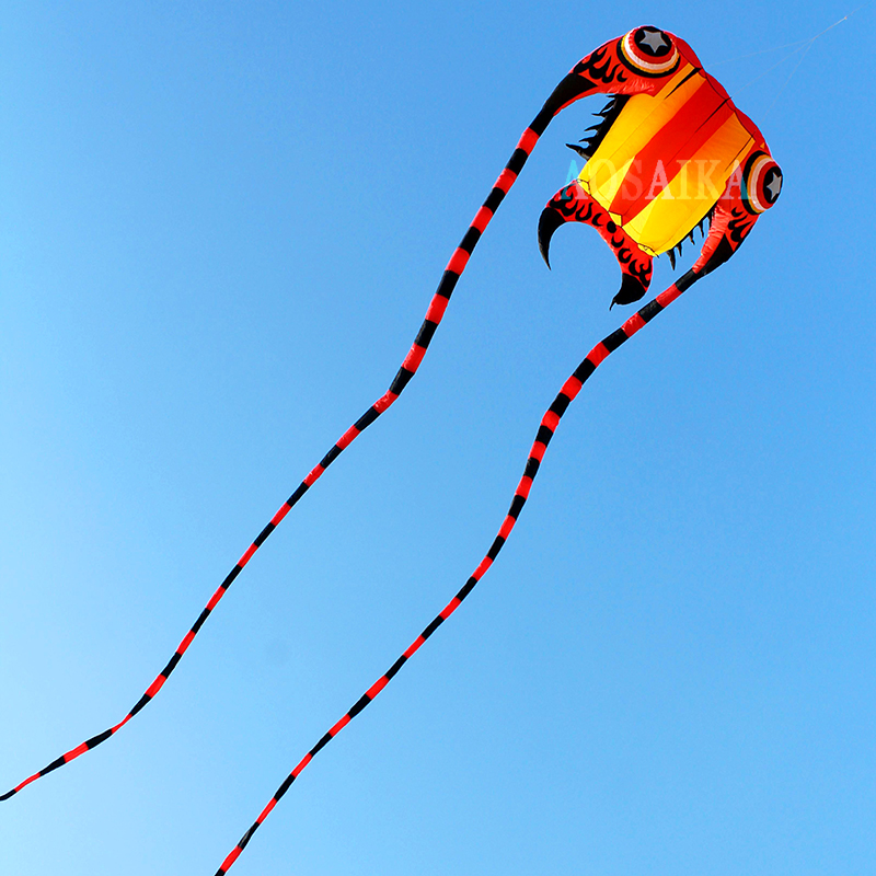 New Arrival Soft Inflatable 36sqm Trilobite Kite 40d Ripstop Nylon For Adults High Quality Colorful Animal Show Kites 