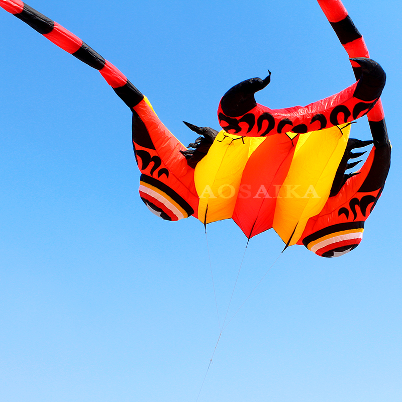 New Arrival Soft Inflatable 36sqm Trilobite Kite 40d Ripstop Nylon For Adults High Quality Colorful Animal Show Kites 