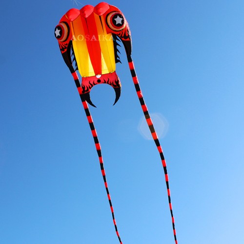 New Arrival Soft Inflatable 36sqm Trilobite Kite 40d Ripstop Nylon For Adults High Quality Colorful Animal Show Kites