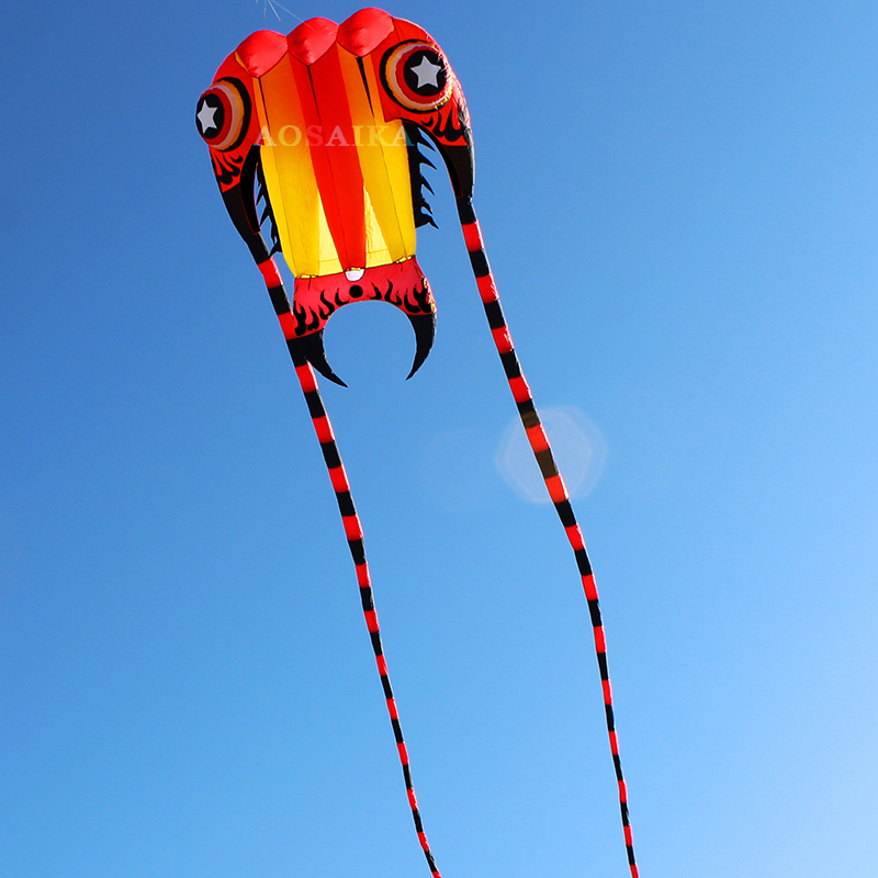 New Arrival Soft Inflatable 36sqm Trilobite Kite 40d Ripstop Nylon For Adults High Quality Colorful Animal Show Kites 