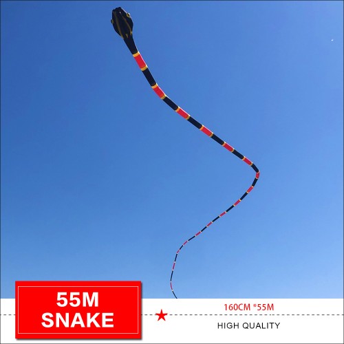55M snake kite for audlts large big outdoor fun toys animal kites