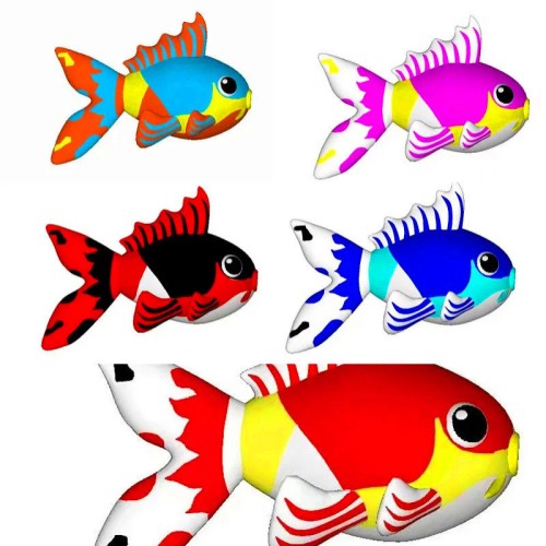 5m goldfish kite pendant 40d ripstop nylon