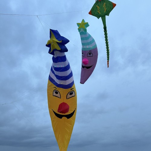 New Arrival Soft Inflatableb 8M moon kite pendant 40d Ripstop Nylon For Adults High Quality ColorfulShow Kite