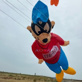 New Arrival 3.2m Panzer Knackers Kite pendant 40d Ripstop Nylon For Adults High Quality Colorful Animal Show Kites 