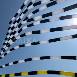 New Arrival Soft Inflatable 12.5M A Set Of Ten Tubular tails Kite 40d Nylon Ripstop Adults High Quality Colorful Show Kites 