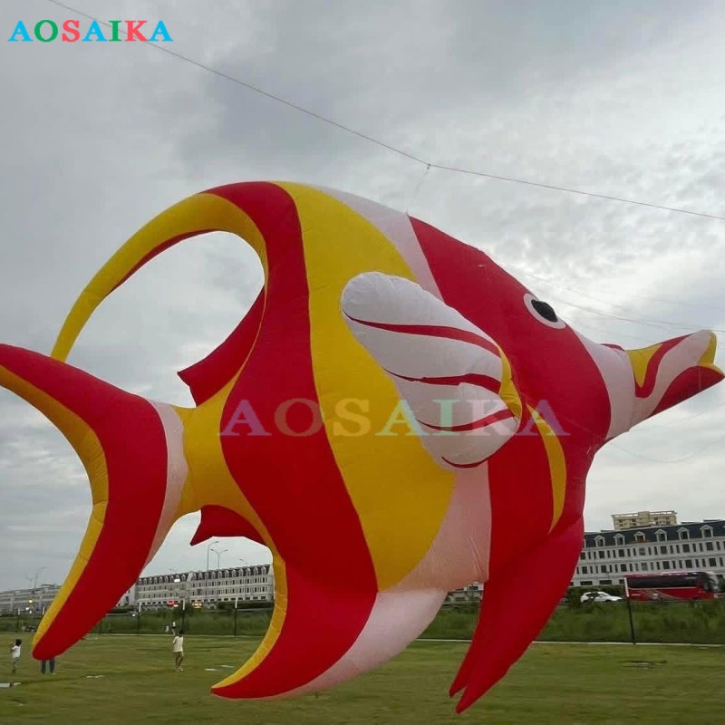 New Arrival Soft Inflatable 8m/14m/21m Zanclus cornutuskite pendant 40d Ripstop Nylon 