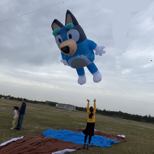 3.5m/5m Bluey kite pendant 40d ripstop nylon For Adults High Quality Colorful Show Kites