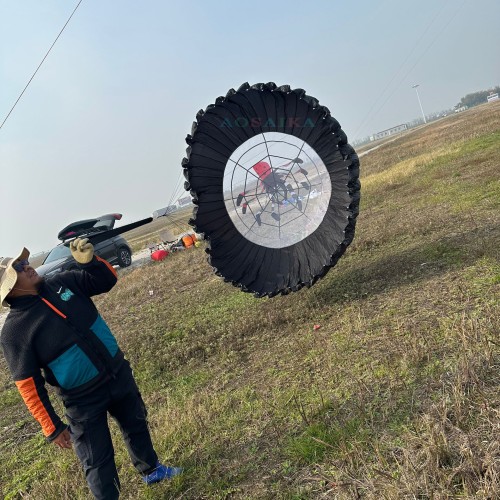 Soft Inflatable 2.7M Spider bowl kite 40d ripstop nylon