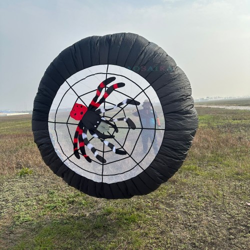 Soft Inflatable 2.7M Spider bowl kite 40d ripstop nylon
