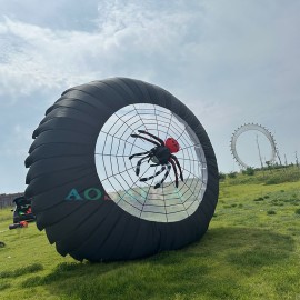 Soft Inflatable 6M Spider bowl kite 40d  ripstop nylon 