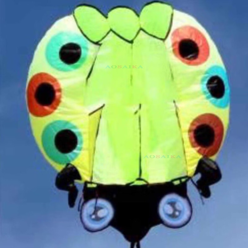 5.5/11/25 Sqm Ladybird kite 40d Ripstop Nylon For Adults High Quality Colorful Show Kites 