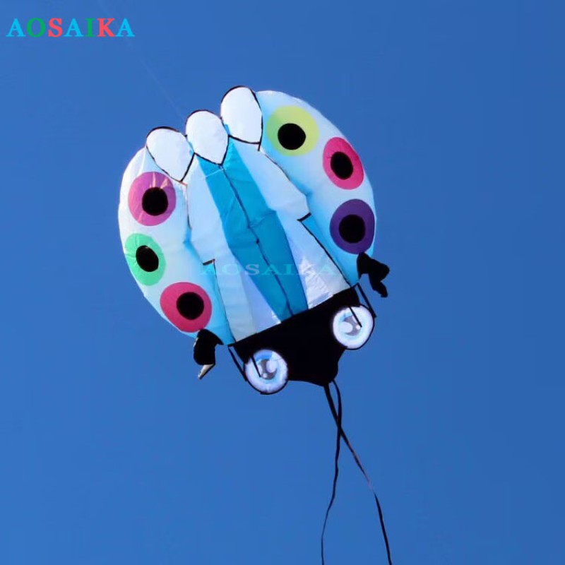 5.5/11/25 Sqm Ladybird kite 40d Ripstop Nylon For Adults High Quality Colorful Show Kites 