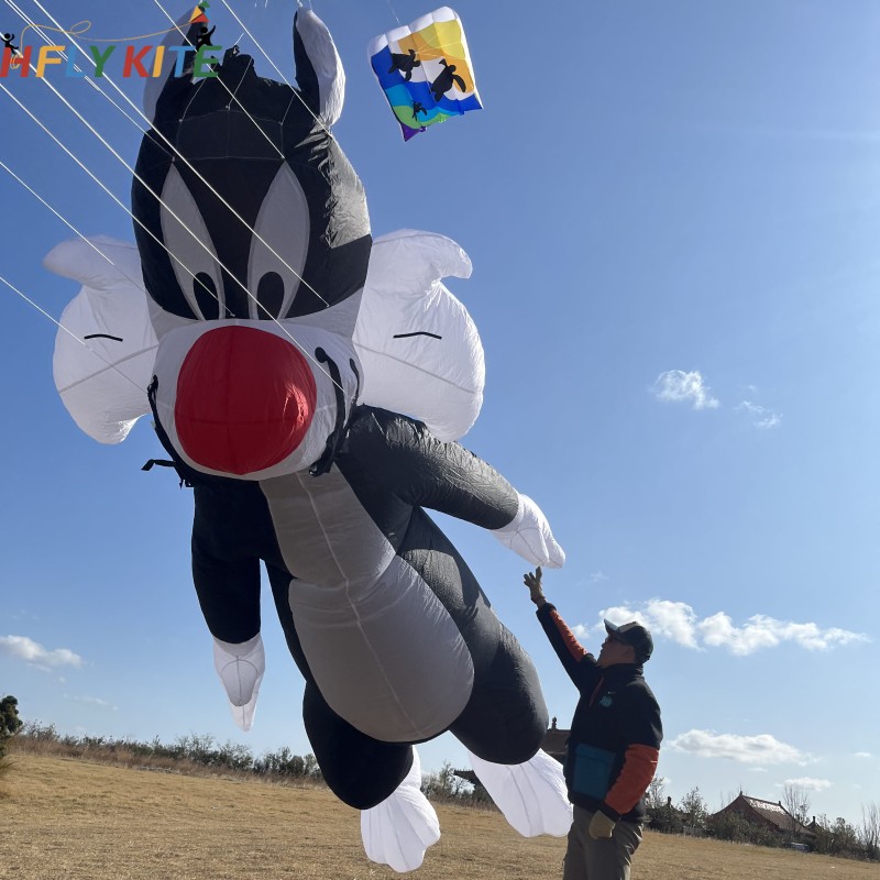 6M stupid big cat kite pendant 40d ripstop nylon 