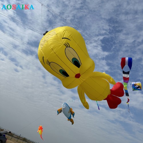 3.5m Tweety kite Pendant 40d Ripstop Nylon For Adults High Quality Colorful Show Kite
