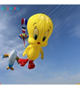 3.5m Tweety kite Pendant 40d Ripstop Nylon For Adults High Quality Colorful Show Kite