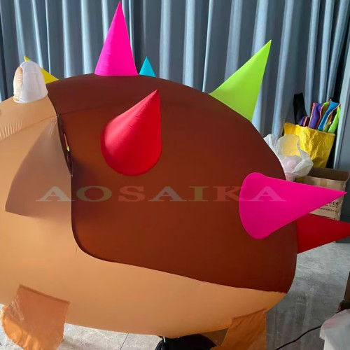 2M Hedgehog Kite Pendant 40d Ripstop Nylon For Adults High Quality Show Kites