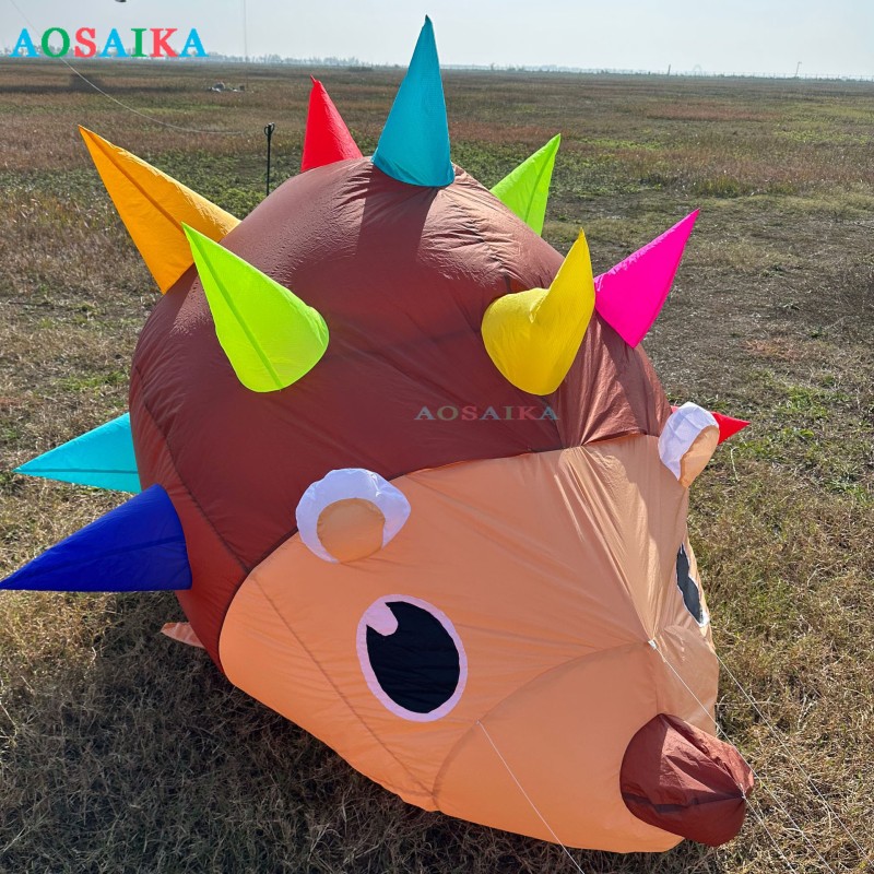 2M Hedgehog Kite Pendant 40d Ripstop Nylon For Adults High Quality Show Kites