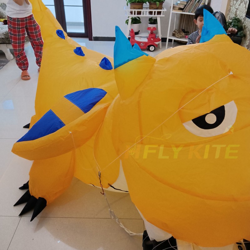 3.5M dumb dragon kite pendant 40d ripstop nylon 