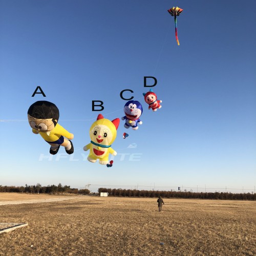3.5m doraemon kite pendant 40d ripstop nylon
