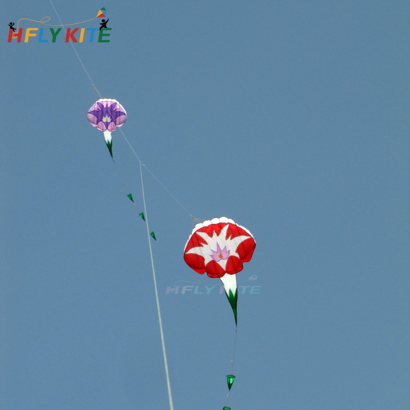 1.45*6m morning glory kite Polyester cloth Adults High Quality Colorful Show flower Kite