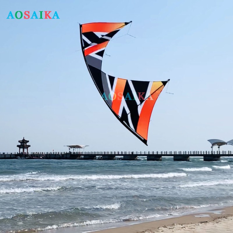 New Arrival 2.4m Four-Line Stunt Windrider Kite PC31 Adults High Quality Colorful Show Kites 
