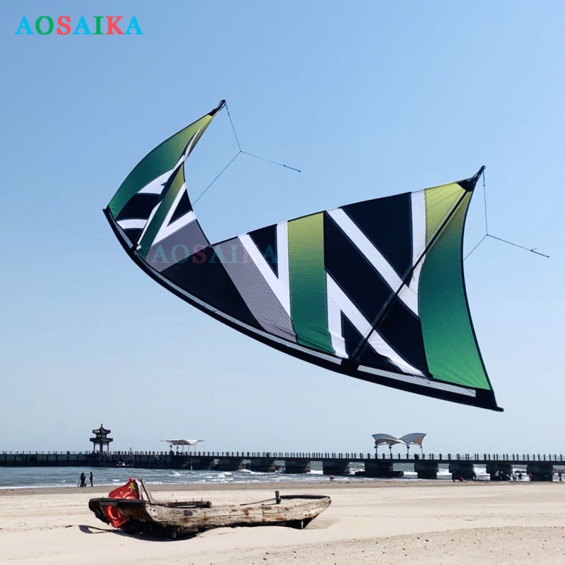 New Arrival 2.4m Four-Line Stunt Windrider Kite PC31 Adults High Quality Colorful Show Kites