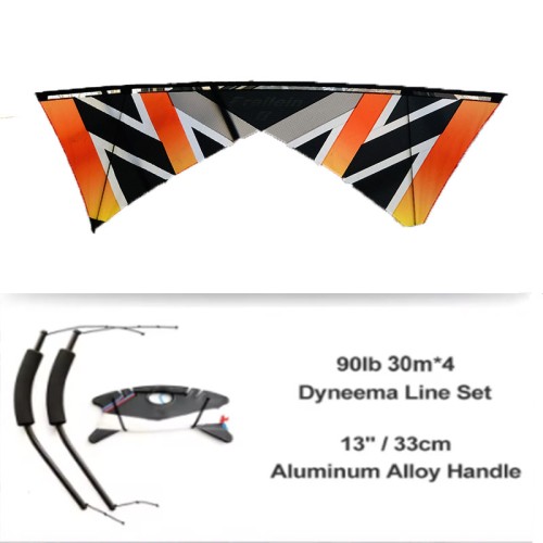 New Arrival 2.4m Four-Line Stunt Windrider Kite PC31 Adults High Quality Colorful Show Kites