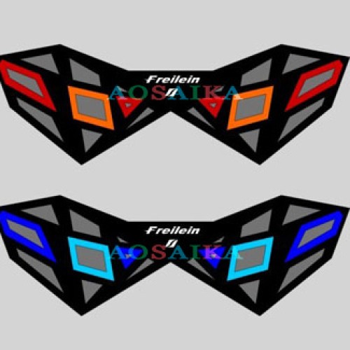 240*/80cm Strong wind Diamond Eye Four-Line Stunt Windrider Kite PC31 Nylon