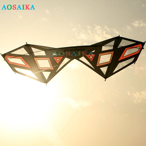 240*/80cm Strong wind Diamond Eye Four-Line Stunt Windrider Kite PC31 Nylon
