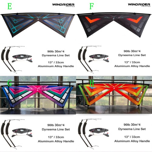 Colour printing version wind knight Four-Line Stunt Windrider Kite PC31 Nylon For Adults High Quality Colorful Show Kites