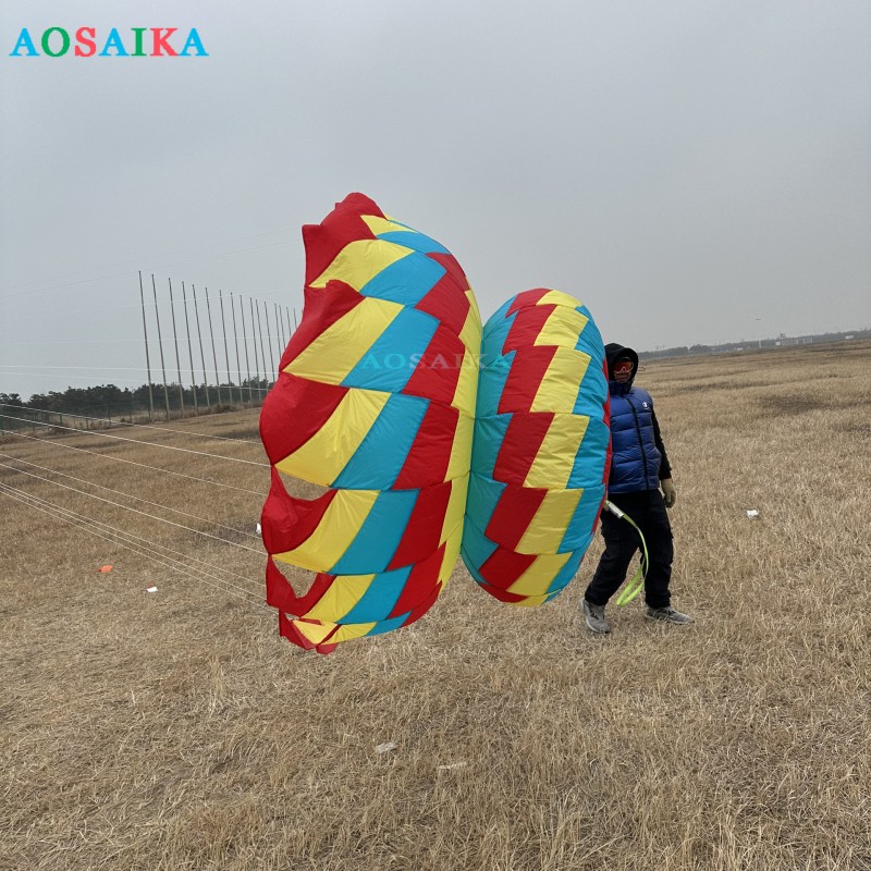 A 1.7meter-diameter turbine kite 40d ripstop nylon