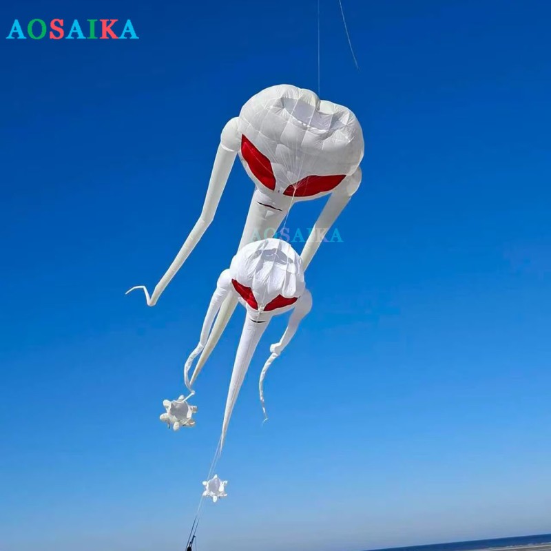 10/20/40m Extraterrestrial being kite pendant 40d ripstop nylon For Adults High Quality Colorful Show Kites