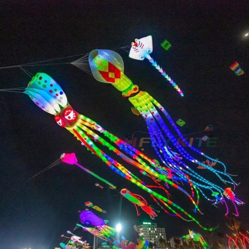 35M led squid kite pendant 40d ripstop nylon