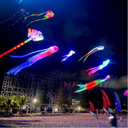 35M led squid kite pendant 40d ripstop nylon