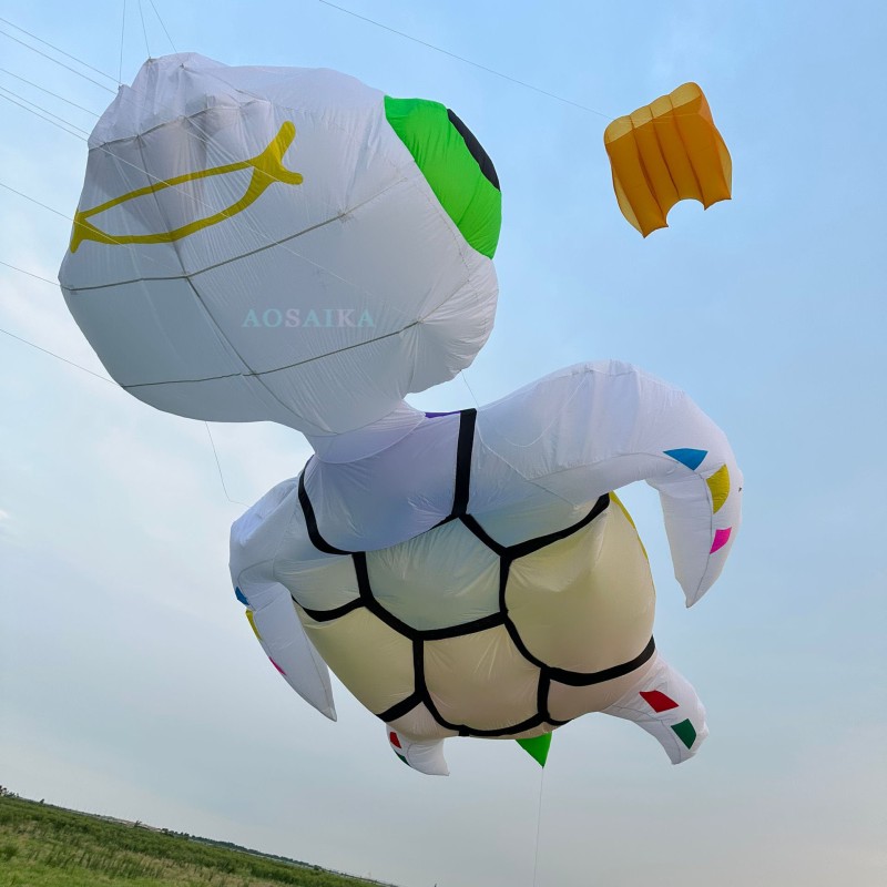 5m LED sea turtle kite pendant 40d Ripstop Nylon For Adults High Quality ColorfulShow Kite 