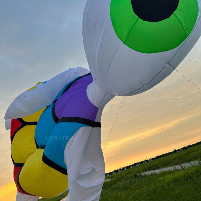 5m LED sea turtle kite pendant 40d Ripstop Nylon For Adults High Quality ColorfulShow Kite 